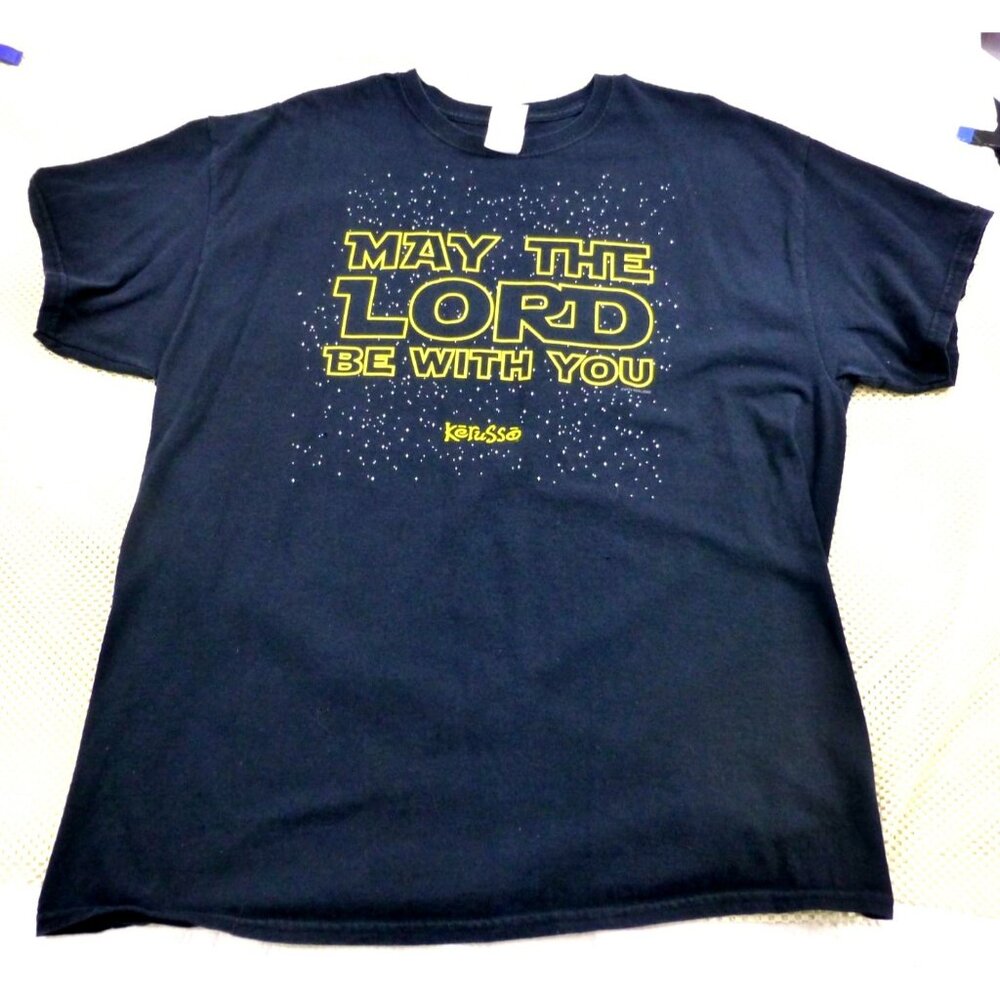 Kerusso May The Lord Be With You Double Side Graphics Gildan Heavy Cotton XL T-S